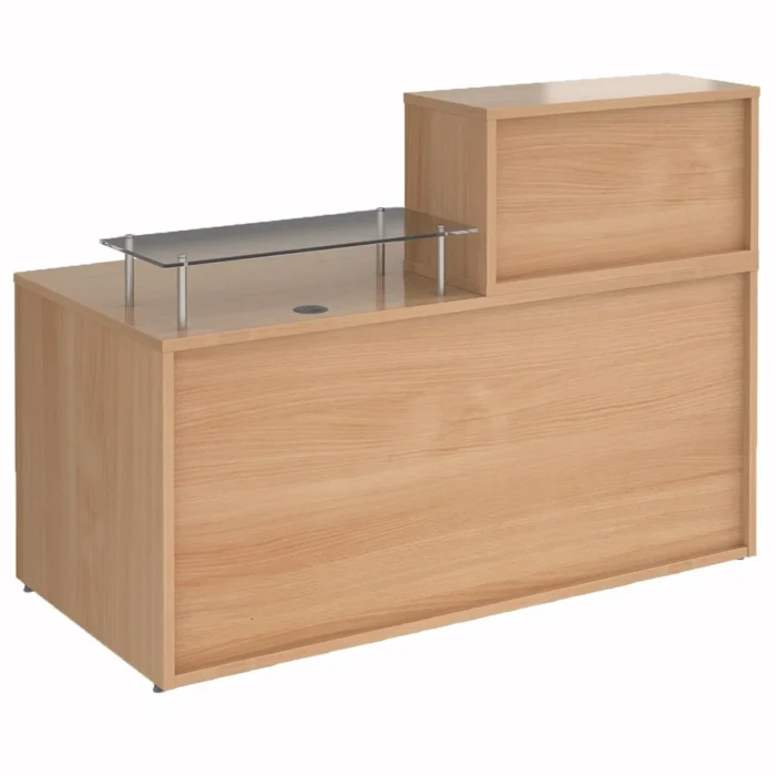 Medium Straight Reception Table – Office Counter Desk for Reception Area - Image 1