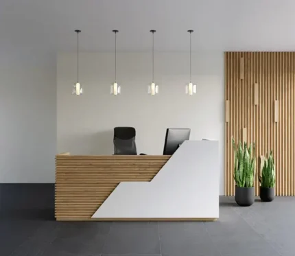 Stylish Office Reception Table – Durable Particle Board/MDF/Plywood, Premium Quality